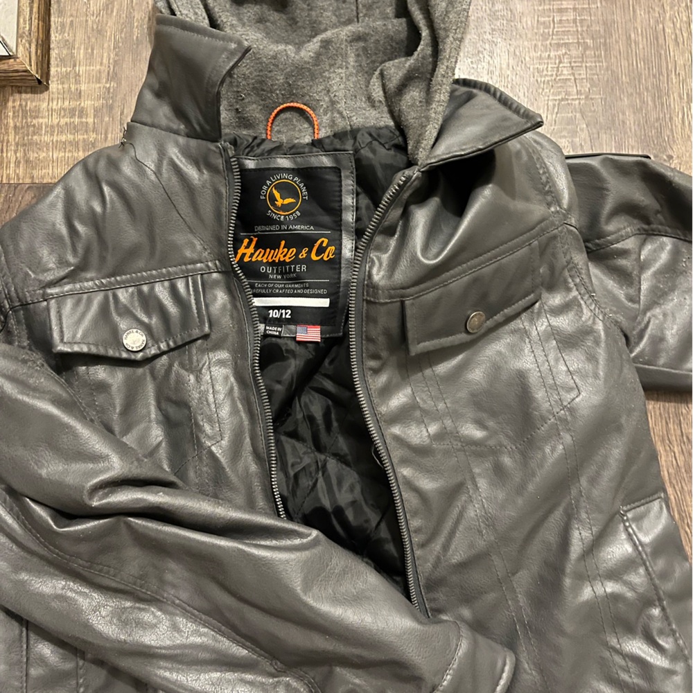 Hawke & Co Men's Charcoal Bomber Jacket